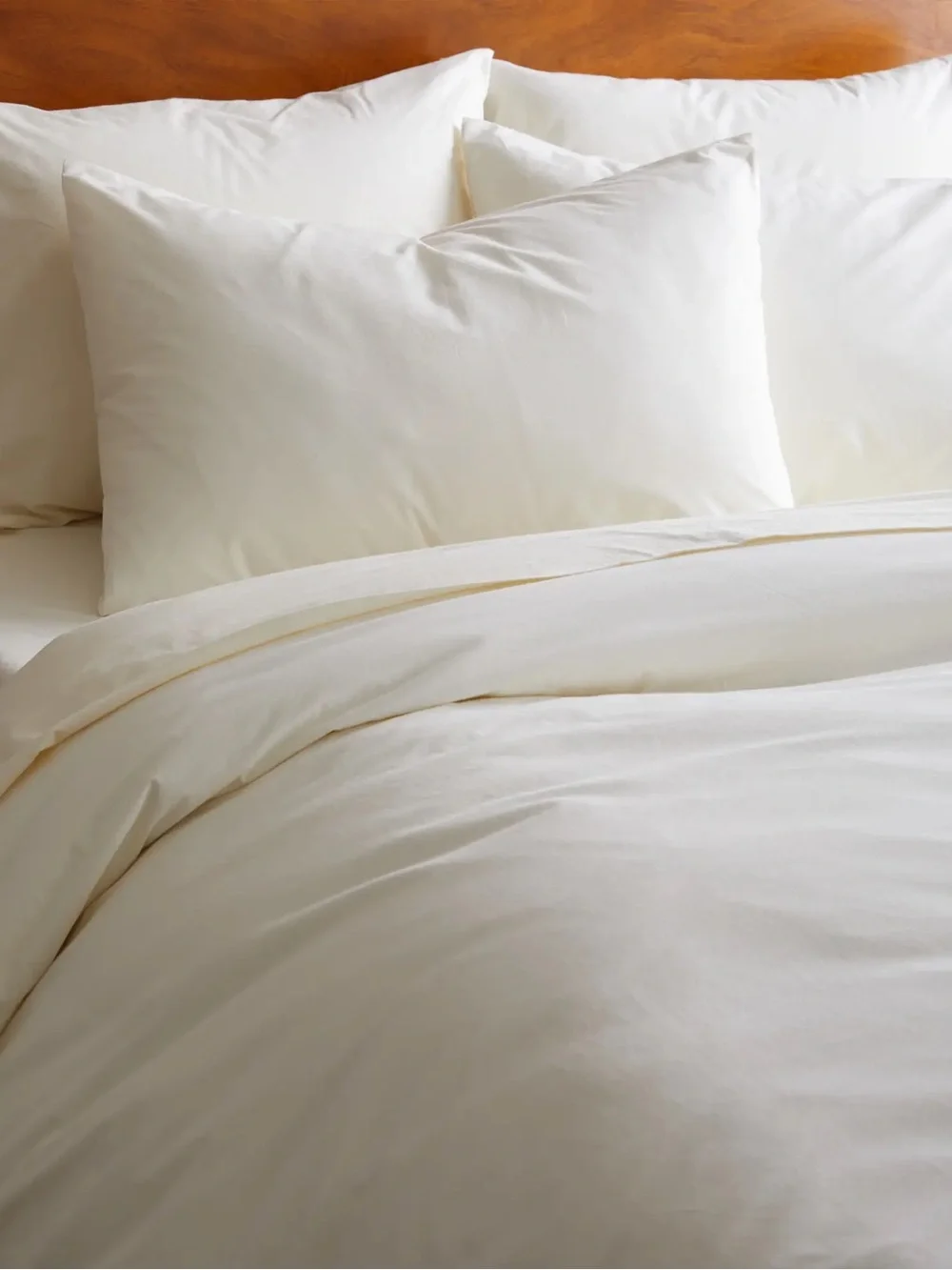 Quince Organic Brushed Cotton Duvet Cover Set Full Queen Ivory NWOT 3pc